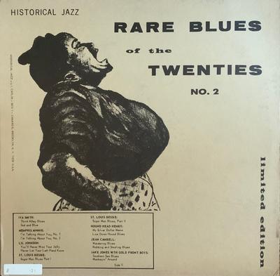 LP Record VARIOUS  Rare Blues Of The Twenties No. 2 ASC258292 HISTORICAL REC 1966 US Blues Used