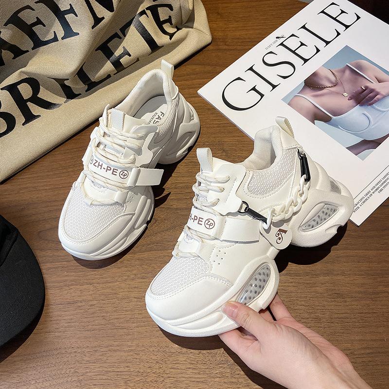 Daddy Shoes Women's New Mesh Breathable Pad Thick Sole Leisure Sports