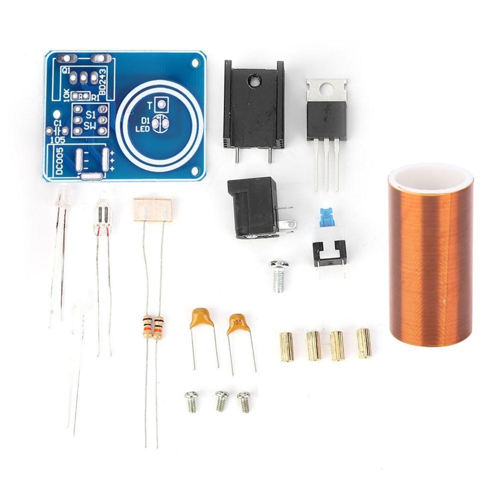 DC12V Mini Coil High Voltage LED Spark Module Electronic DIY Kit  Soldering Practice