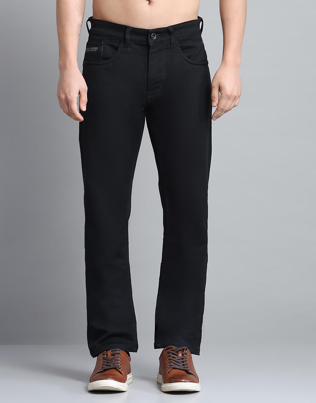 

Monte Carlo Mens Solid Black Mid Rise Regular Fit Jeans 38 чёрный