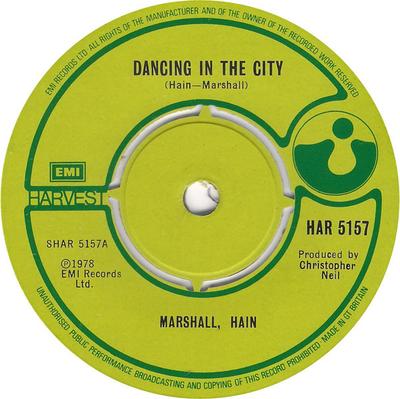 7-Zoll Schallplatte MARSHALL HAIN - Dancing In The City HAR5157 Harvest 1978 UK Pop Gebraucht