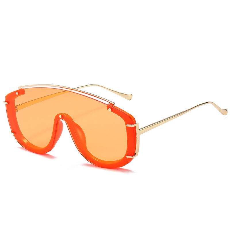 Oversized Frame Integrated Sunglasses for Men Women New Modern Fashion Eyewear UV400 Goggles Sun Glasses