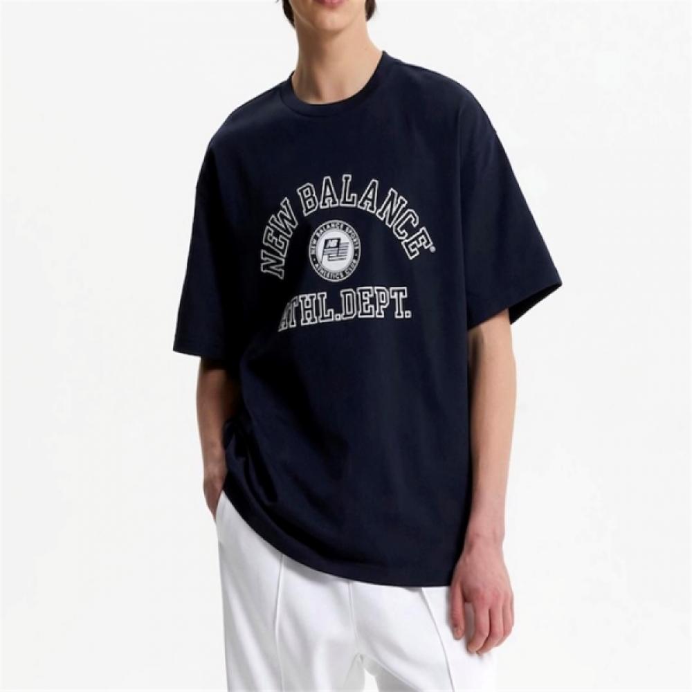 New Balance College Lettering Short Sleeve Tee Semi Over Common B1 Nbnef21453 10 59