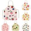 Ins Fashionable Fruit Strawberry Peach Sleeveless Circle Cute Halter Neck Parent-Child Apron Kitchen Household Dressing Bib