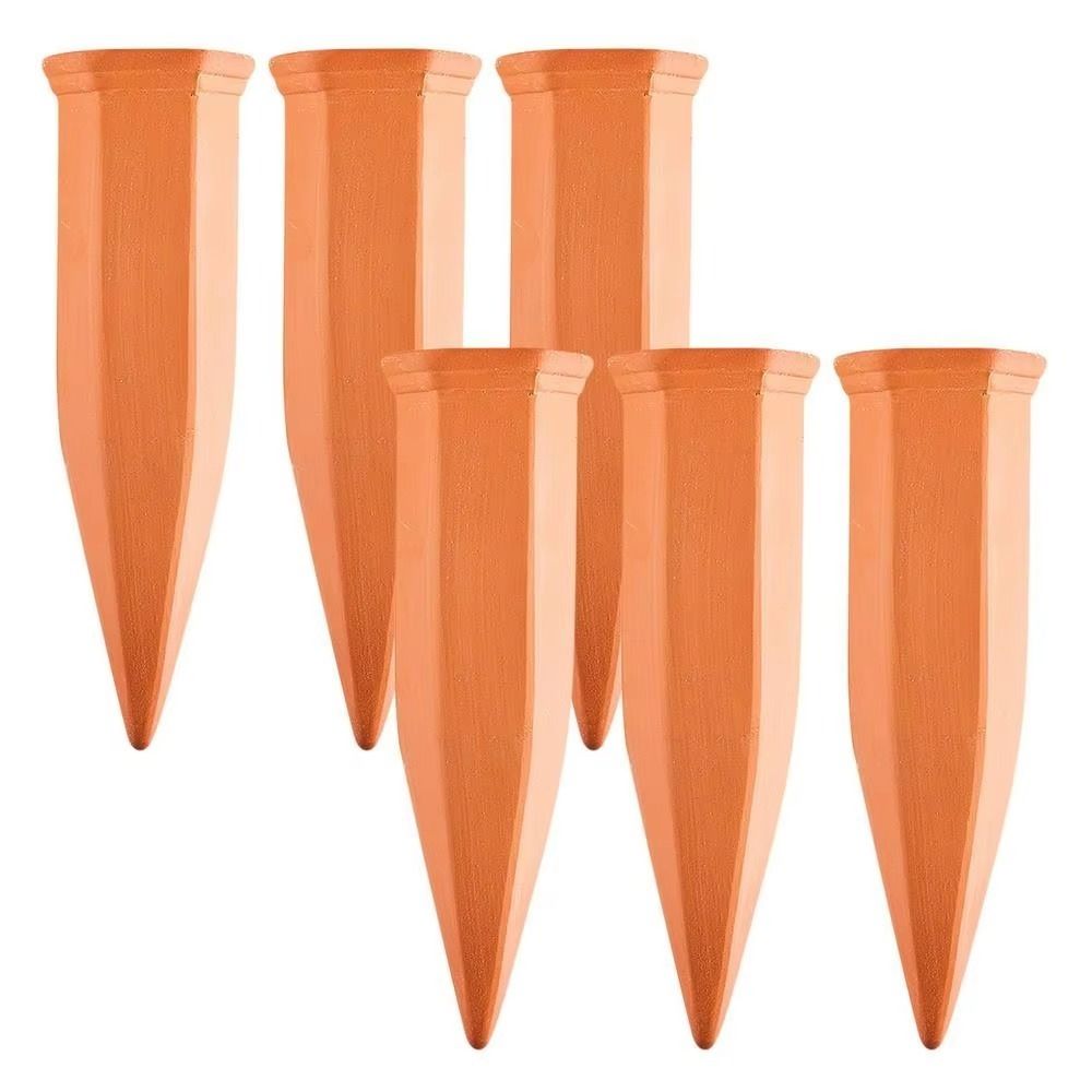 6PCS Automatic Terracotta Automatic  Waterers Cone Shaped Automatic Watering Device