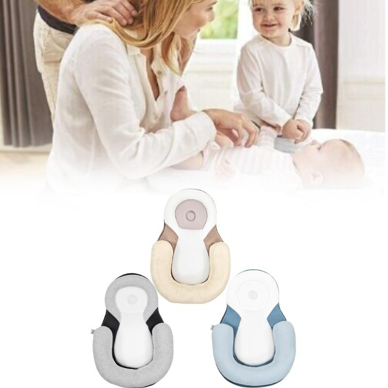 Premium Baby Head Shaping Pillow For Newborns With Comfortable Polyester Fiber Filling