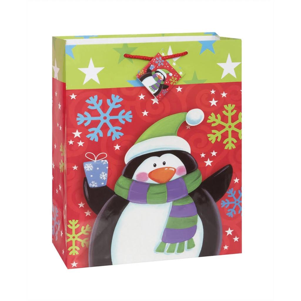Unique Party Penguin Christmas Gift Bag