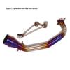 Stainless Steel Front Exhaust Pipe for Cygnus BWS R X Motorcycle Generations 1-3