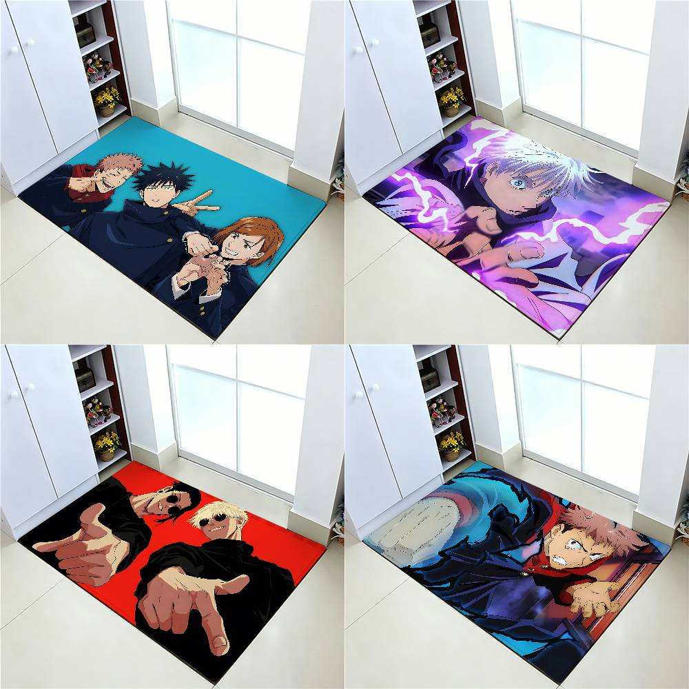 Anime J-Jujutsu K-Kaisen Cool Carpet Bathroom Anti-slip Mat Door Mat Home Decoration Mat Entrance Door Mat Scratch-resistant Mat