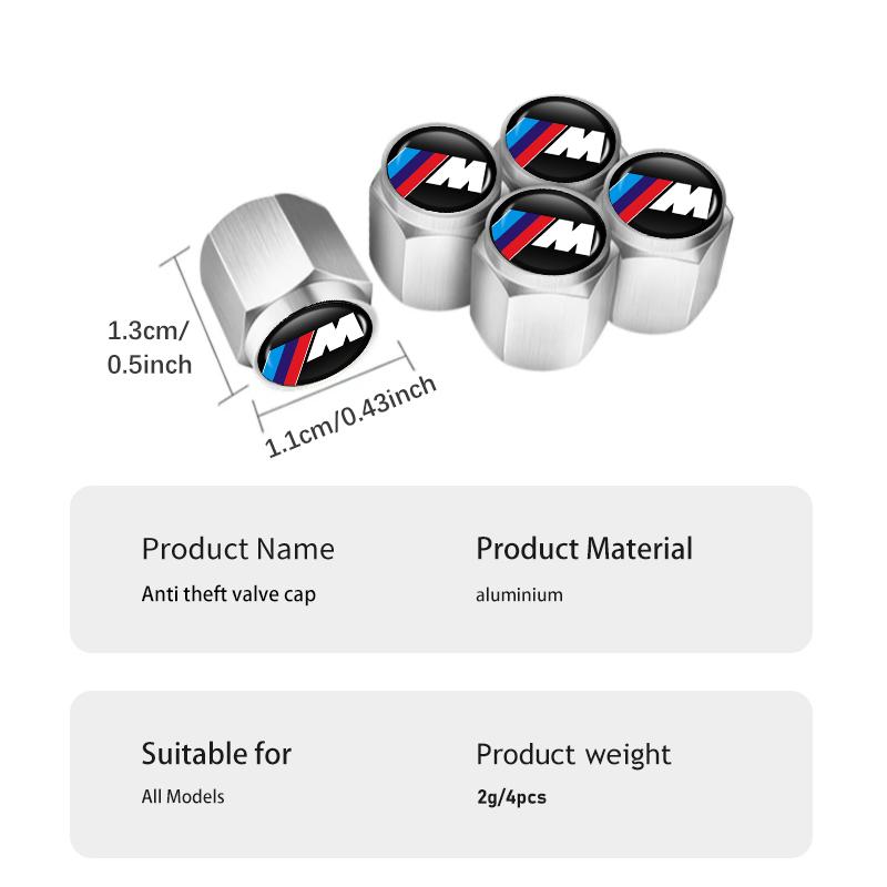 2026 Hot Car Wheel Tire Valve Air Stem Cap Cover Personalized Decoration Accessories For BMW X1 X3 E39 E46 E30 E36 E87 E60 E90 F26 G02 jdsg40