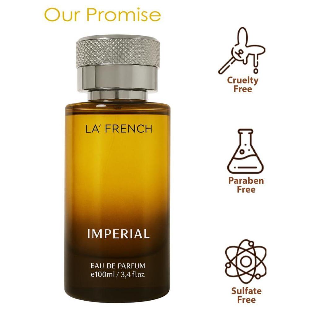 La French Imperial Eau De Parfum – 100ml | Long-Lasting Unisex Perfume for Men & Women | Luxurious Bold Fragrance