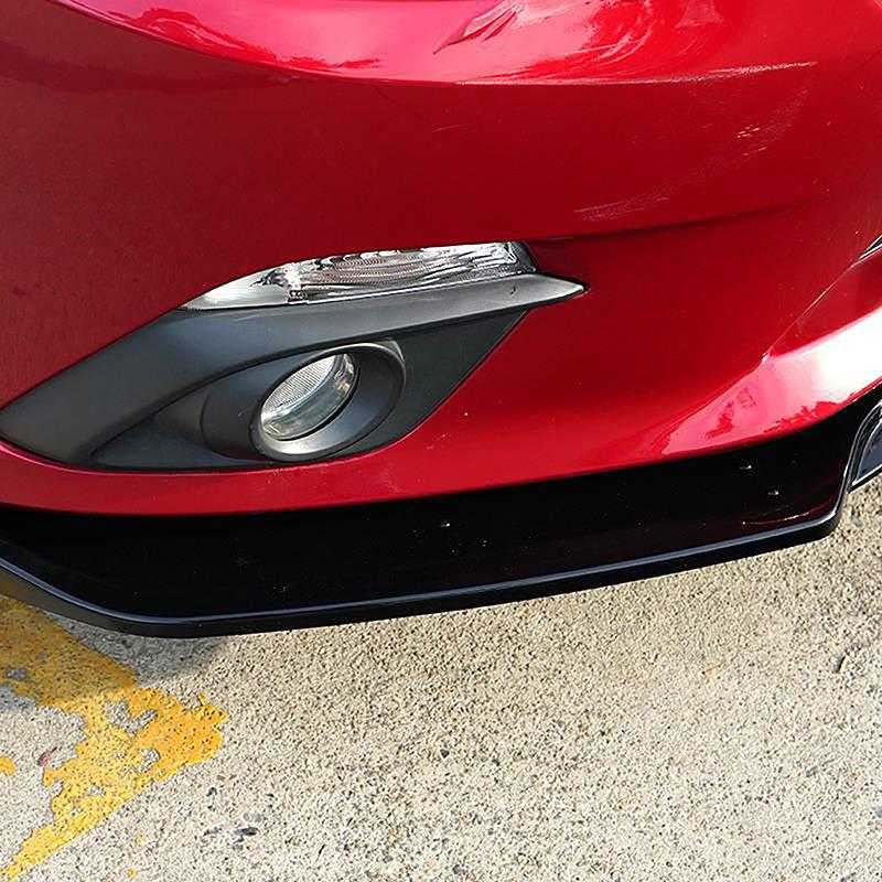High Quality Car Front Bumper Protective Cover Car Accessories ABS Bumper Lip Body Kit Spoiler Fits For Mazda 3 Axela 2014-2018