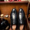High Quality Leather Men Business Shoes  New Brogue Shoe Mens Casual Outdoor Oxfords Fashion British Style Male Formal Shoes