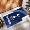 Tottenham Hotspur FC Printed Crystal Velvet Rug Non‑Slip Crystal Velvet Carpet For Sofa Bedroom Indoor Home Decoration