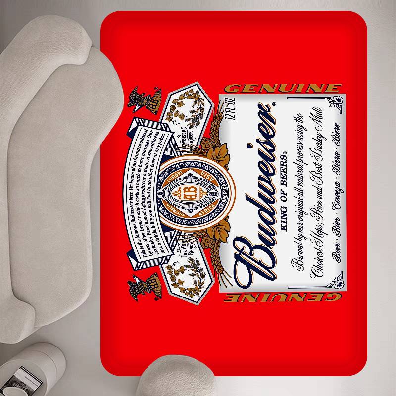 King Of Beer B-Budweiser Entrance Door Mat Washable Non-Slip Living Room Sofa Chairs Area Mat Kitchen Welcome Doormat