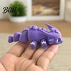 Seamless 3D Printed Figure Dragon Figurine with Movable Joints Durable Stress Relief Toy Exquisite Details Ornament Cute Mini Desktop Decoration