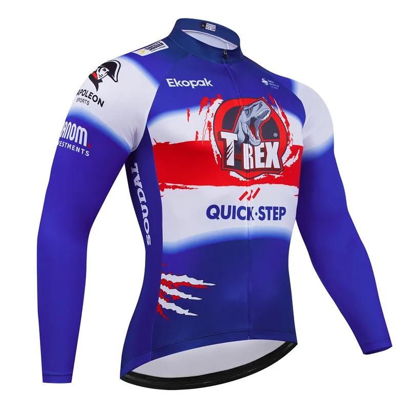 

2026 Soudal Quick Step Team Autumn Cycling Jersey Set Men Bike Clothes Long Sleeve Clothing Bicycle Uniform MTB Maillot Ropa Ciclismo S