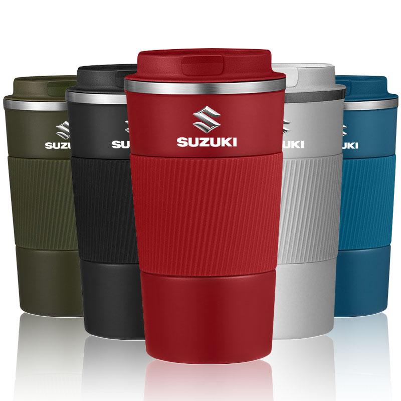 Stainless Steel Gazoo Racing Emblem Coffee Thermos Bottle Thermal Mug for Suzuki Grand Vitara ALTO Ciaz IGNIS Jimny Samurai XL-7 Accessories