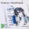 Blue Fruit 10-Color Quick-Dry Ballpoint and Marker Pen Set for Creative Drawing and Painting