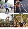 Gym & Outdoor Arm Strength Climbing and Battle Rope – Fitness, Tug of War, Swing, and Hemp Rope