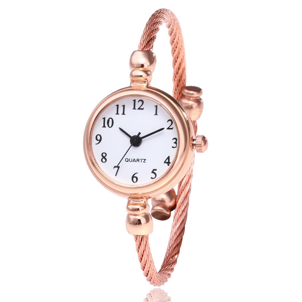Fashion Gold Bangle Bracelet Watches for Women Luxury Stainless Steel Retro Ladies Quartz Wristwatches Fashion Casual Women Dress Clock