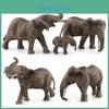 African Elephant Pvc Collectible Figurine Set For Kids Playroom And Nature Enthusiasts