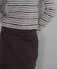 BUT'TON Standard Fit Long Skirt (Charcoal Brown)
