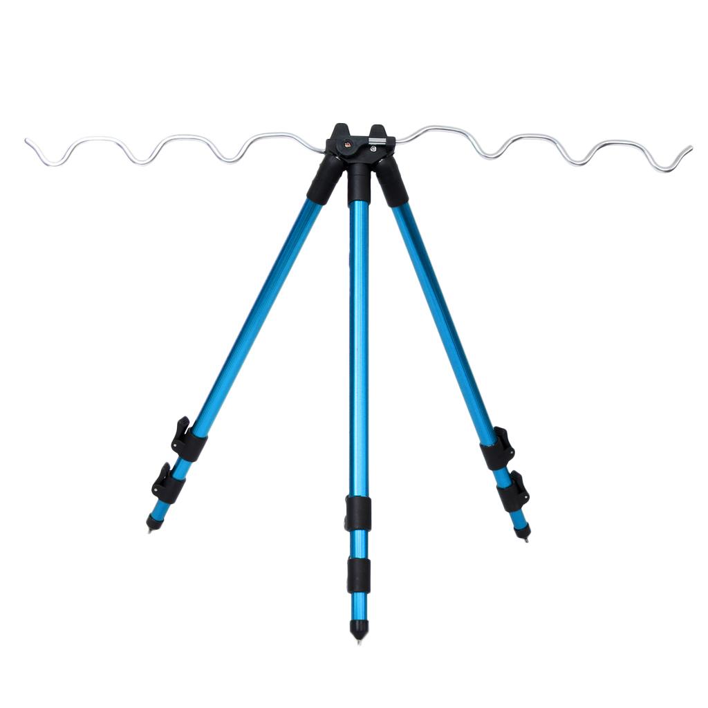 1 Fishing Rod Tripod with 3 Legs And Sections, Section Holder -