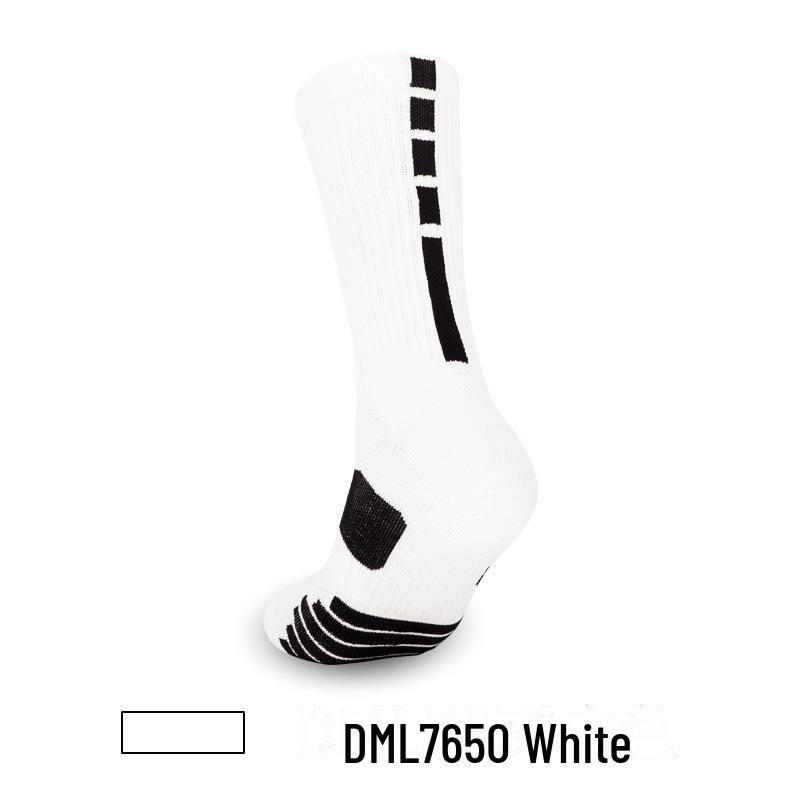 Men's High-Top Basketball and Running Elite Socks with Cushioning