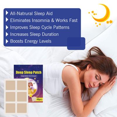 96Pcs Deep Sleep Patches Natural Plants Fast Acting Sleep Aid Patches Portable