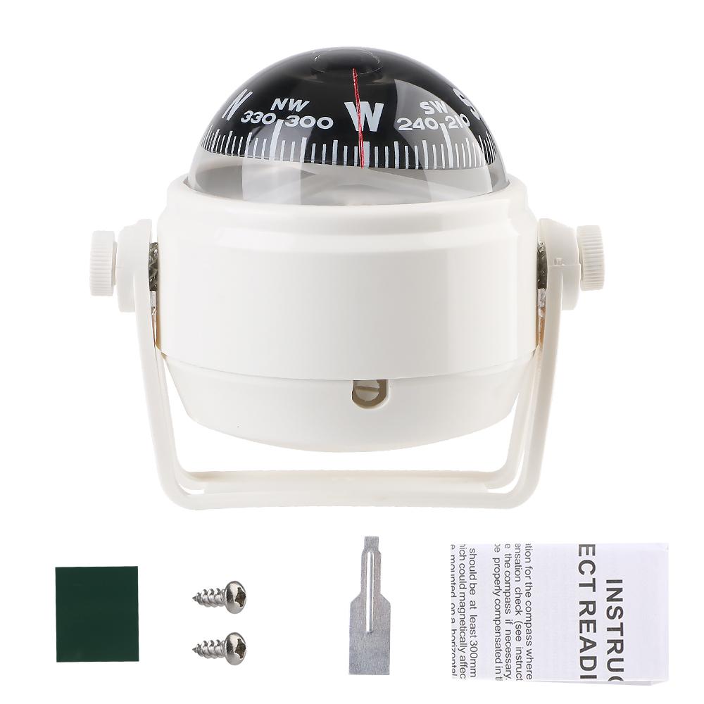 For Marine Boat Compass Marine Navigation Compass Black Electronic Sea Pivoting Marine Compass Automotive Parts Car Ornaments