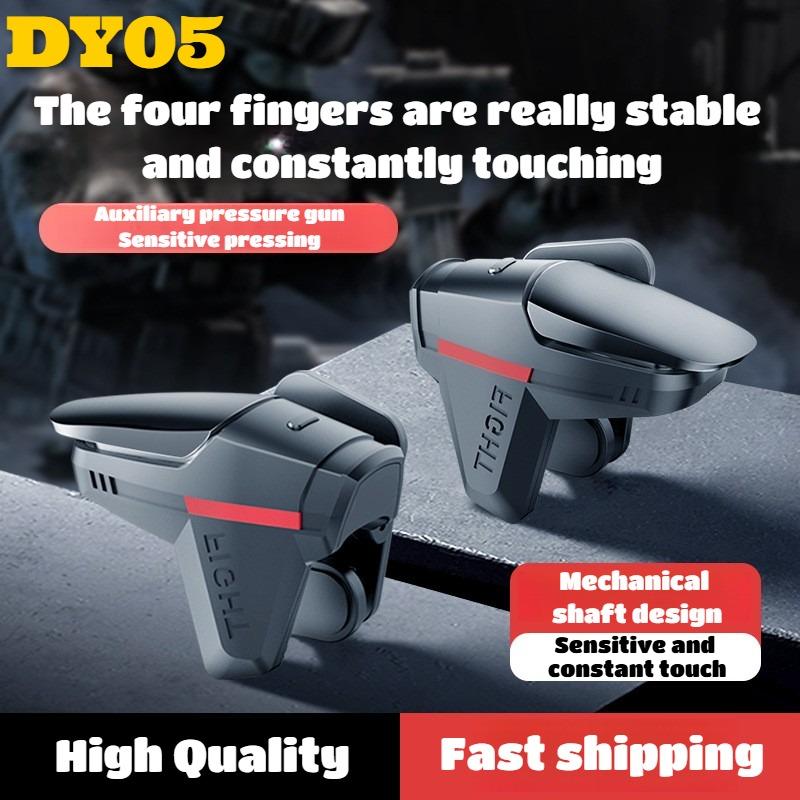 DY05 Mobile Phone Chicken Eating Artifact L1 R1 ABS Alloy Physical Game Triggers Gamepad Controller for IPhone Android Universal 5