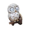 Solar Garden Statue Resin Crafts Owl Statue for Cabinet Office Living Room