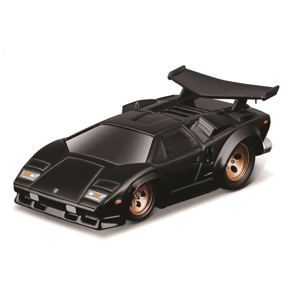 Maisto Měřítko Muscle Machines Série Odlévaný Model Auta Countach Černá 1/64 6-8 (Lamborghini - 15578)