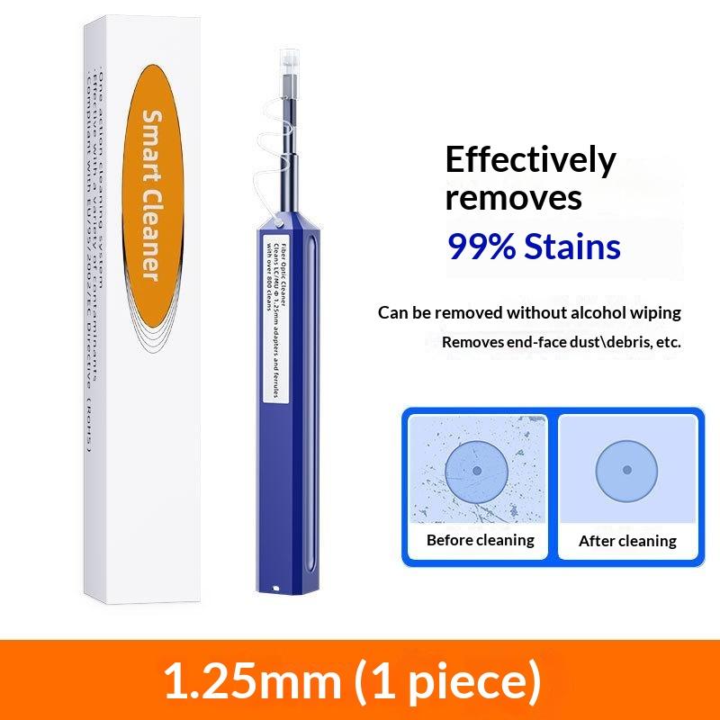 2.5Mm 1.25Mm Fiber Optic Cleaning Pen One Click Clean Tool For Fc St Lc Mu Optical Connector