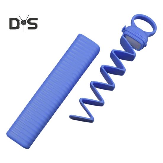 

Форма для кубиков льда, лоток для кубиков льда Easy-Press с крышкой, многоразовый льдогенератор для морозильника, герметичный, с антипригарным покрытием, решетчатый льдогенератор синий