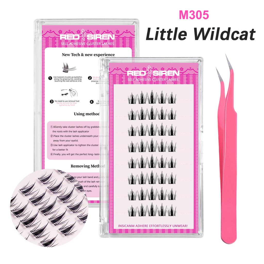 Wimpern-Cluster-Set Ohne Kleber Selbstklebende Wimpern Koreanisches Make-up Natürlicher Look Zarte Einzelwimpern Neue Manga-Wimpern