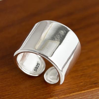 Copper Rings For Women Couple Minimalist Handmade Simple Wide Simple Ring Fine Jewelry Gift Prevent Allergy