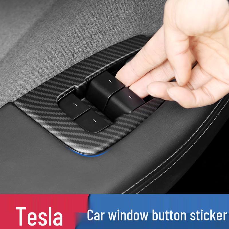 Tesla Model Y Window Button Decorative Stickers