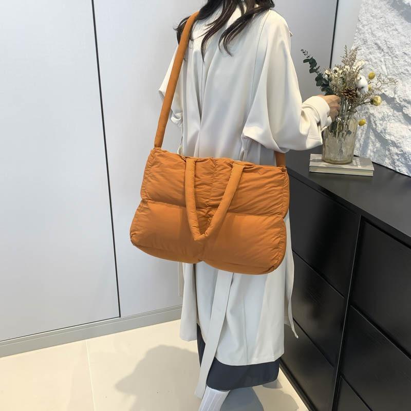 Cotton clothing largecapacity handbag women's summer version new trendy casual shoulder bag versatile messenger bag