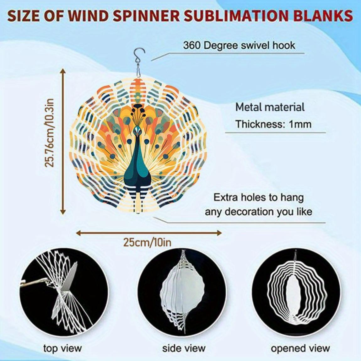 

3D Металлический Павлин Колокольчик Ветра – Яркий Вращающийся Крючок, Прочный Уличный Декор для Сада, Патио и Осенних Фестивалей, Подвесное Украшение без Батареек 01A