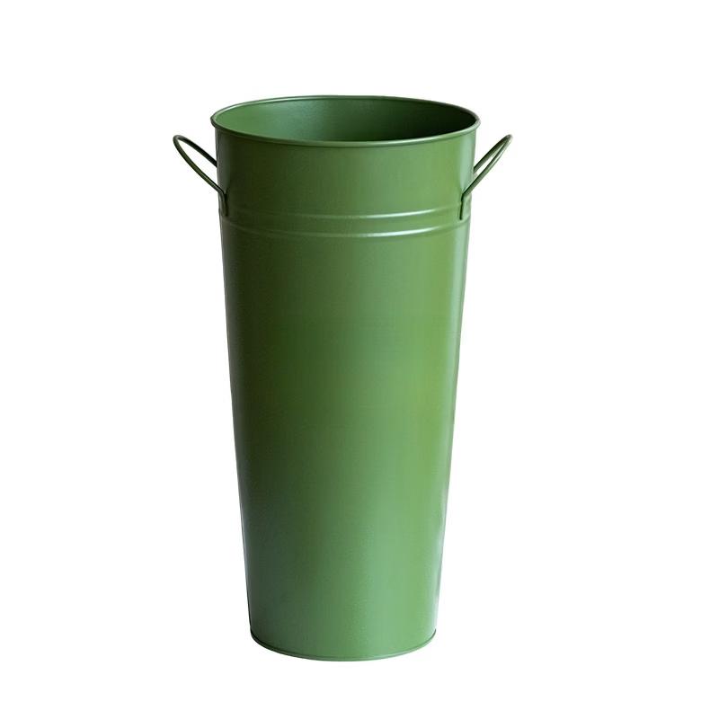 MOJY Decorative Metal Flower Bucket