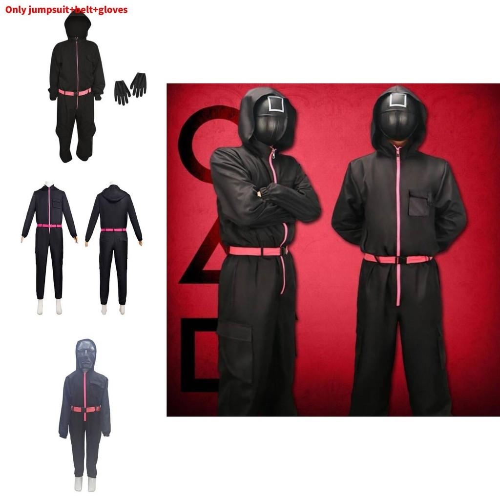 Παιδική Αποκριάτικη Στολή Δημοφιλούς Ταινίας Squid Game Με Ύφασμα Μείγματος Βαμβακιού Κοστούμι Cosplay