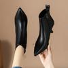 Fashion Boots Women Short Boots Autumn and Winter 2024 New High Heel Thin Heel Versatile Leather Fashion Boots Women Heels Women