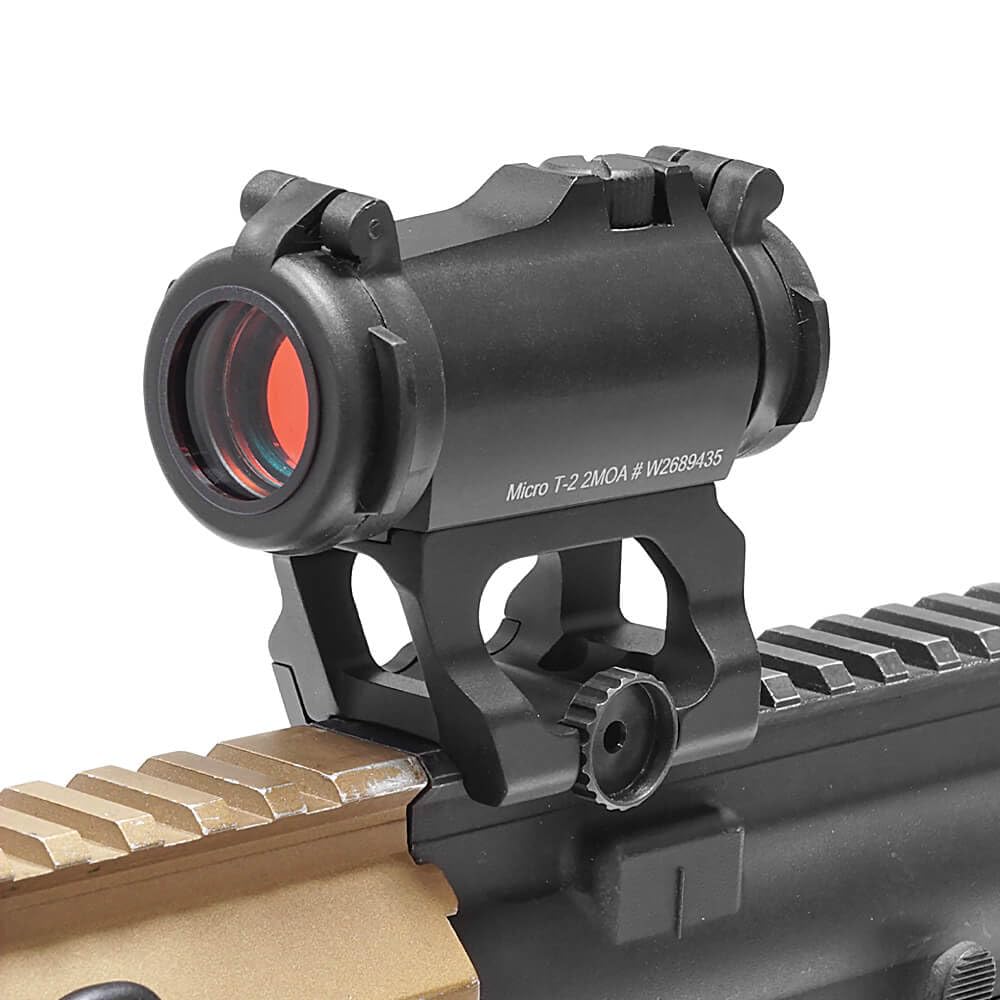High-quality Evolution Gear Micro T2 Dot Sight with ScalarWorks Leap 1.93" Mount Replica Set with Lens Protector (T-2)