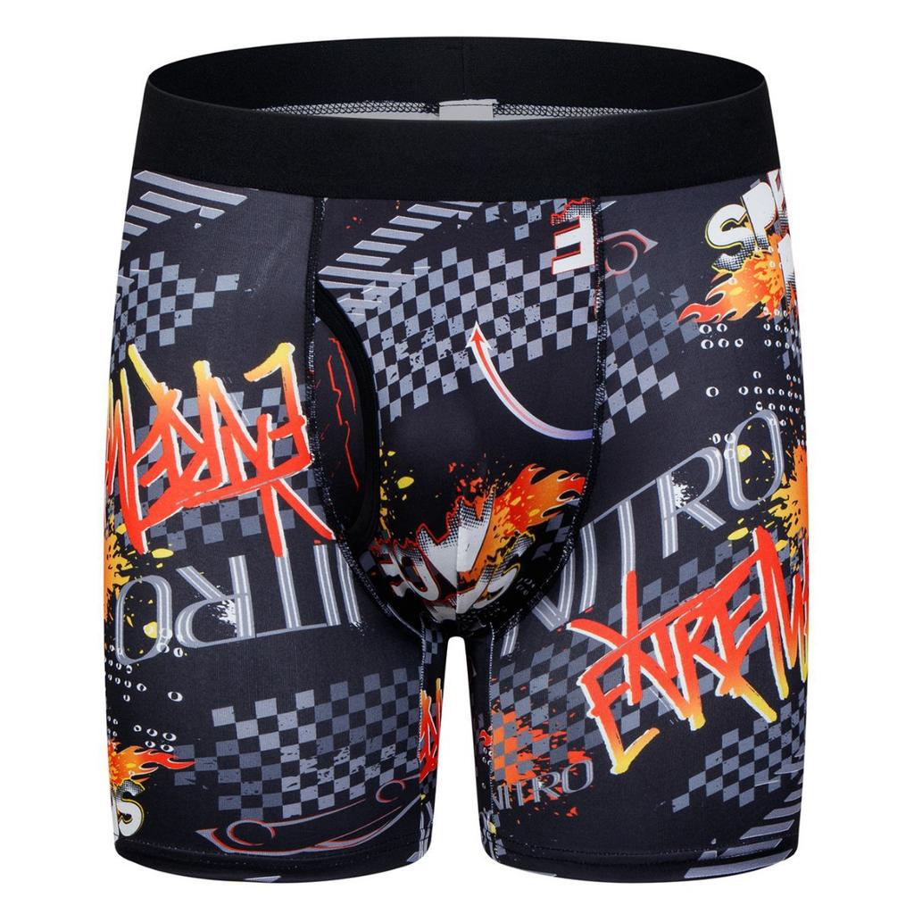 Men's Printed Briefs: Quick-drying, Breathable Boxer Briefs – 3-Pack of Summer Ice-Silk Seamless Briefs