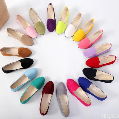 Women Ladies Slip On Flat Shoes Comfortable Casual Shoes Solid Fashion Loafers Female Pointed Toe Plain Flat Shoes Ballet Flats