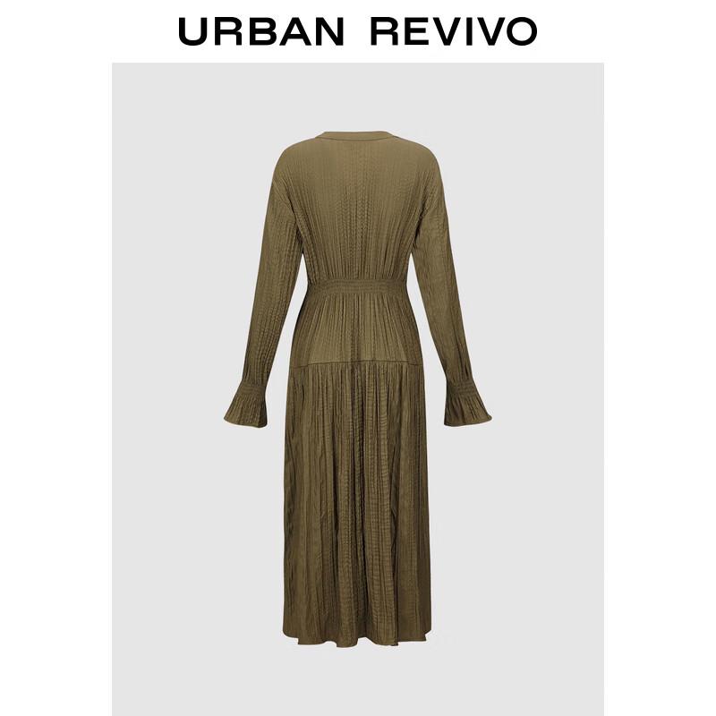 

UR Women s Urban Retro Textured V-Neck Dress M