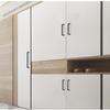 Butoane și Mânere din Aluminiu texturate/striate pentru Dulapuri și Sertare, Butoane pentru Dormitor, Accesorii Gri pentru Dulapuri
