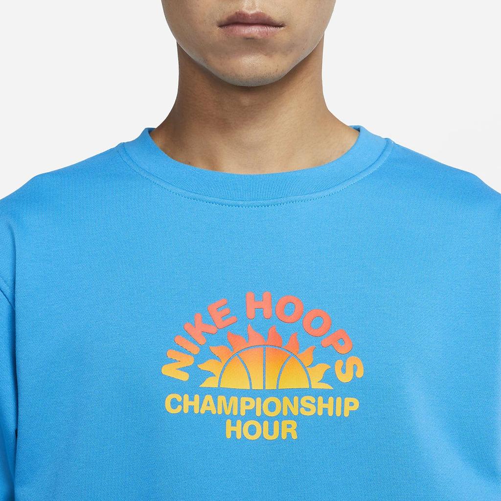 Nike Sweatshirts Men's Blue Crew Neck Moderate Regular DJ3025-446